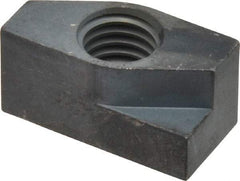 Gibraltar - 1/2-13 Blind Tapped Quarter Turn T Slot Nut - 5/8" Slot Width, 5/8 x 0.333" Base Width x Height, 1-1/4 x 5/8" OAL x Height - Industrial Tool & Supply