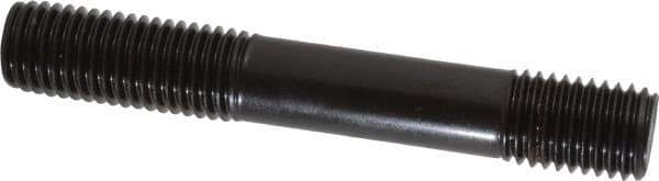 Gibraltar - 3/4-10 5" OAL Unequal Double Threaded Stud - Carbon Steel, Black Oxide Finish, 1-3/4" Long Thread Length, 7/8" Short Thread Length - Industrial Tool & Supply