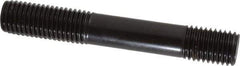 Gibraltar - 3/4-10 5" OAL Unequal Double Threaded Stud - Carbon Steel, Black Oxide Finish, 1-3/4" Long Thread Length, 7/8" Short Thread Length - Industrial Tool & Supply