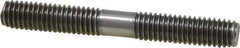 Gibraltar - 3/8-16 3" OAL Equal Double Threaded Stud - Stainless Steel, Black Oxide Finish, 1-1/8" Equal Thread Length - Industrial Tool & Supply