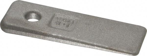 Gibraltar - 3" OAL, Carbon Steel Clamp Wedge - 1" Wide, 1/4" at Thick End, Class CA Grade - Industrial Tool & Supply