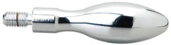 Gibraltar - M5x0.8 Threaded Stem, Fixed Handwheel & Machine Handle - Steel Bulb Shape Handle, Steel Stem - Industrial Tool & Supply