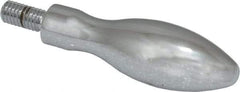 Gibraltar - M6x1 Threaded Stem, Fixed Handwheel & Machine Handle - Steel Bulb Shape Handle, Steel Stem - Industrial Tool & Supply