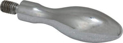 Gibraltar - M8x1.25 Threaded Stem, Fixed Handwheel & Machine Handle - Steel Bulb Shape Handle, Steel Stem - Industrial Tool & Supply