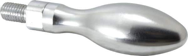 Gibraltar - M12x1.75 Threaded Stem, Revolving Handwheel & Machine Handle - Steel Bulb Shape Handle, Steel Stem - Industrial Tool & Supply
