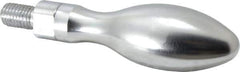 Gibraltar - M12x1.75 Threaded Stem, Revolving Handwheel & Machine Handle - Steel Bulb Shape Handle, Steel Stem - Industrial Tool & Supply