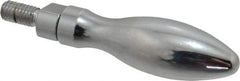 Gibraltar - M6x1 Threaded Stem, Revolving Handwheel & Machine Handle - Steel Bulb Shape Handle, Steel Stem - Industrial Tool & Supply