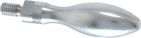 Gibraltar - M8x1.25 Threaded Stem, Revolving Handwheel & Machine Handle - Steel Bulb Shape Handle, Steel Stem - Industrial Tool & Supply