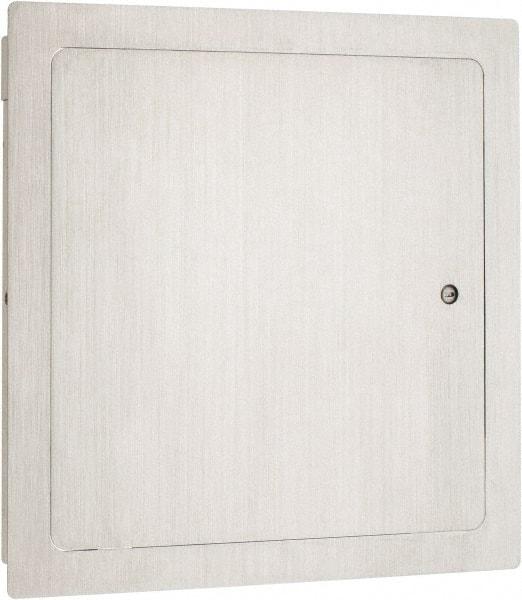 Karp - 13-1/2" Wide x 13-1/2" High, Stainless Steel Universal Access Door - 12" Opening Width, 12" Opening Height - Industrial Tool & Supply