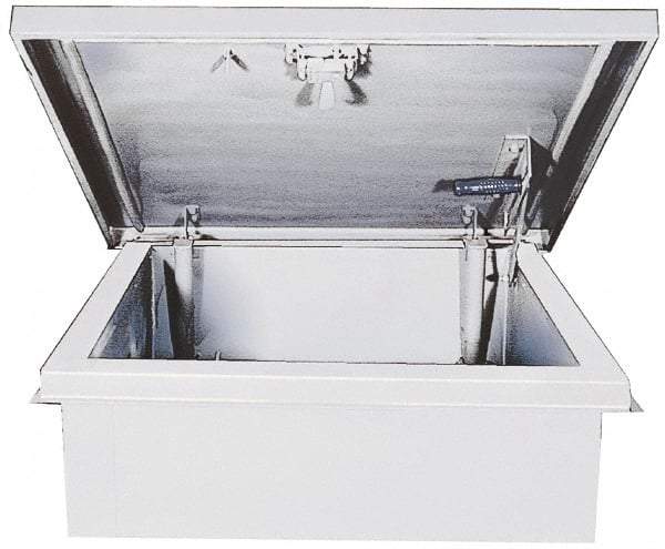Karp - 36" Wide x 30" High, Aluminum Roof Hatch - 36" Opening Width, 30" Opening Height - Industrial Tool & Supply