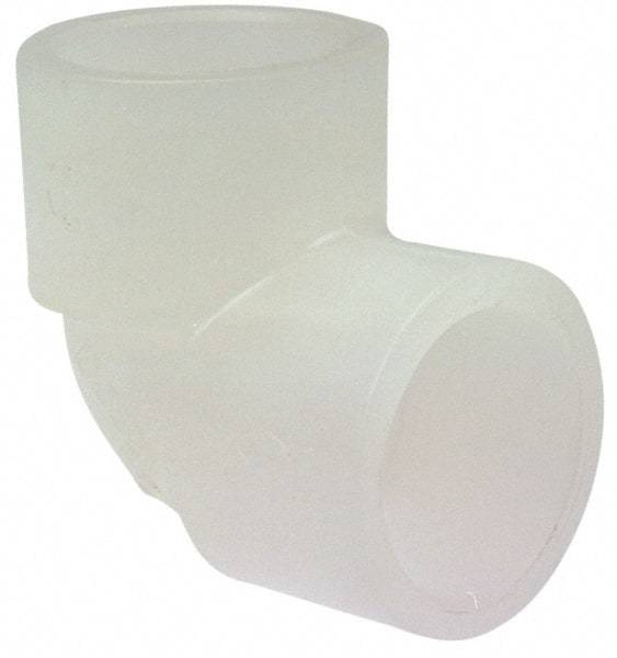 NIBCO - 1/2" Polypropylene Plastic Pipe 90° Elbow Socket - Schedule 80, S x S End Connections - Industrial Tool & Supply