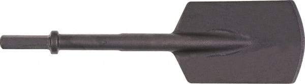 Ingersoll-Rand - 5-1/2" Head Width, 16" OAL, 0.7" Shank Diam, Spade Chisel - Hex Drive, Hex Shank, Steel - Industrial Tool & Supply