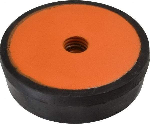 Mason Ind. - 1/2-13 Bolt Thread, 3" Wide Standard Deflection Stud Mount Leveling Pad & Mount - 500 Max Lb Capacity, 3" Base Diam - Industrial Tool & Supply