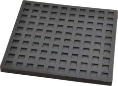 Mason Ind. - 6" Long x 6" Wide x 5/16" Thick, Nitrile, Machinery Leveling Pad & Mat - Black - Industrial Tool & Supply