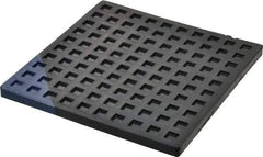 Mason Ind. - 6" Long x 6" Wide x 5/16" Thick, Nitrile, Machinery Leveling Pad & Mat - Blue - Industrial Tool & Supply
