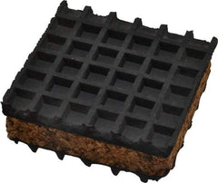 Mason Ind. - 3" Long x 3" Wide x 1" Thick, Neoprene ans Cork, Machinery Leveling Pad & Mat - Industrial Tool & Supply