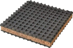 Mason Ind. - 6" Long x 6" Wide x 1" Thick, Neoprene ans Cork, Machinery Leveling Pad & Mat - Industrial Tool & Supply