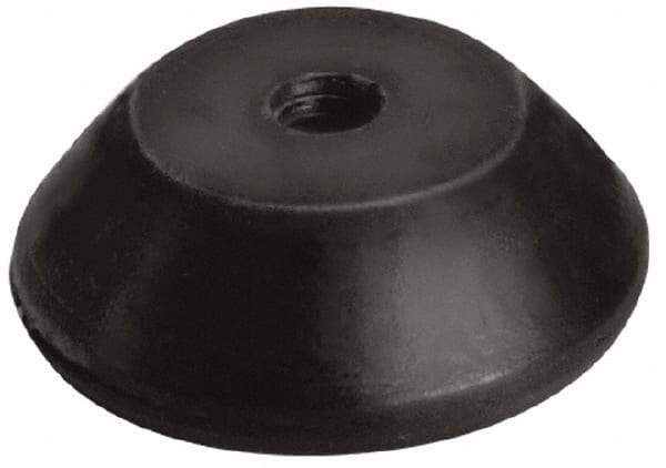 Mason Ind. - 1/2-13 Bolt Thread, 2-1/4" Wide Tapped Mount Leveling Pad & Mount - 150 Max Lb Capacity, 2-1/4" Base Diam - Industrial Tool & Supply