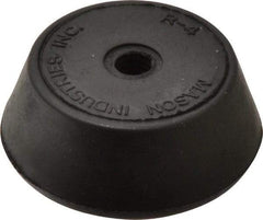 Mason Ind. - 3/8-16 Bolt Thread, 2-1/4" Wide Tapped Mount Leveling Pad & Mount - 250 Max Lb Capacity, 2-1/4" Base Diam - Industrial Tool & Supply