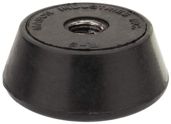 Mason Ind. - 1/2-13 Bolt Thread, 2-1/4" Wide Tapped Mount Leveling Pad & Mount - 1,000 Max Lb Capacity, 2-1/4" Base Diam - Industrial Tool & Supply