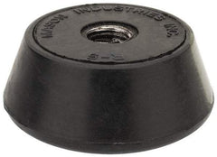 Mason Ind. - 1/2-13 Bolt Thread, 2-1/4" Wide Tapped Mount Leveling Pad & Mount - 1,000 Max Lb Capacity, 2-1/4" Base Diam - Industrial Tool & Supply