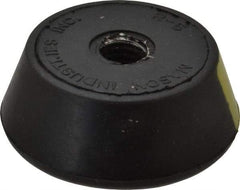 Mason Ind. - 1/2-13 Bolt Thread, 2-1/4" Wide Tapped Mount Leveling Pad & Mount - 400 Max Lb Capacity, 2-1/4" Base Diam - Industrial Tool & Supply