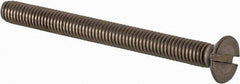Value Collection - M3.5x0.60 Metric Coarse, 40mm OAL Slotted Drive Machine Screw - Flat Head, Grade 18-8 & A2 Stainless Steel, Uncoated, Without Washer - Industrial Tool & Supply