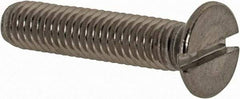 Value Collection - M4x0.70 Metric Coarse, 20mm OAL Slotted Drive Machine Screw - Flat Head, Grade 18-8 & A2 Stainless Steel, Uncoated, Without Washer - Industrial Tool & Supply