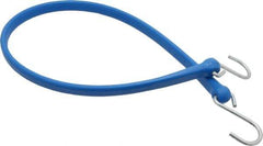 The Perfect Bungee - Heavy Duty Tie Down with S Hook - 36" OAL, Blue - Industrial Tool & Supply
