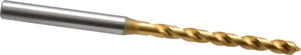 OSG - 11/64" 120° Vanadium High Speed Steel Jobber Drill - TiN Finish, Right Hand Cut, Spiral Flute, Straight Shank, 91mm OAL, Standard Point - Industrial Tool & Supply