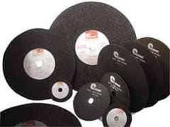 Made in USA - 7" 60 Grit Aluminum Oxide Cutoff Wheel - 1/16" Thick, 1/2" Arbor, 5,184 Max RPM, Use with Stationary Tools - Industrial Tool & Supply