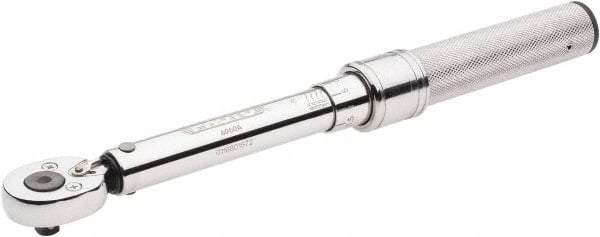 Proto - 1/4" Drive Micrometer Type Ratchet Head Torque Wrench - 10 In/Lb to 50 In/Lb Torque, 9-1/2" OAL - Industrial Tool & Supply