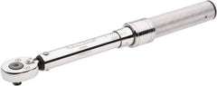 Proto - 1/4" Drive Micrometer Type Ratchet Head Torque Wrench - 10 In/Lb to 50 In/Lb Torque, 9-1/2" OAL - Industrial Tool & Supply