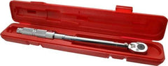 Proto - 1/2" Drive Micrometer Type Ratchet Head Torque Wrench - 21 N/m to 116 N/m Torque, 15-1/2" OAL, 0.68 N/m Graduation, Ratchet Head - Industrial Tool & Supply