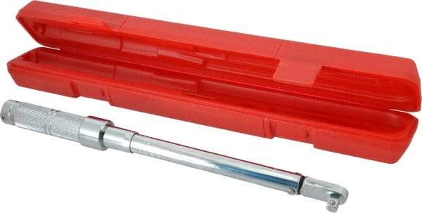 Proto - 3/8" Drive Micrometer Fixed Head Torque Wrench - 21 N/m to 116 N/m Torque, 15-13/64" OAL, 116 N/m Graduation - Industrial Tool & Supply