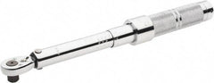 Proto - 3/8" Drive Micrometer Type Ratchet Head Torque Wrench - 40 In/Lb to 200 In/Lb Torque, 11-7/8" OAL, 0.11 N/m Graduation, Ratchet Head - Industrial Tool & Supply