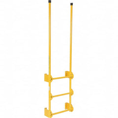 Vestil - 77-1/2" High 300 Lb Capacity 3 Step Fixed Ladder - Industrial Tool & Supply