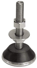 Mason Ind. - 1/2-13 Bolt Thread, 2-1/4" Wide Mount with Glide Cup & Leveling Stud - 600 Max Lb Capacity, 2-1/4" Base Diam - Industrial Tool & Supply
