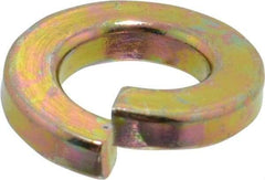 Value Collection - 3/8", 0.094" Thick Split Lock Washer - Grade 8 Alloy Steel, Zinc-Plated Finish, 0.377" Min ID, 0.385" Max ID, 0.586" Min OD, 0.68" Max OD - Industrial Tool & Supply