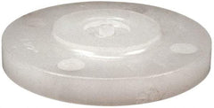 NIBCO - 4" Pipe, 9" OD, Polypropylene Blind Pipe Flange - Schedule 80, Natural - Industrial Tool & Supply