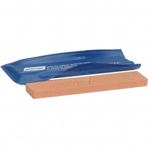 Norton - 4" Long x 3/4" Wide x 1/4" Thick, Aluminum Oxide Sharpening Stone - Flat Stone, Fine Grade - Industrial Tool & Supply