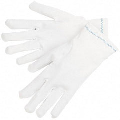MCR Safety - Size L (9) Nylon General Protection Work Gloves - For Inspection, Uncoated, Slip-On Cuff, Full Fingered, White, Paired - Industrial Tool & Supply
