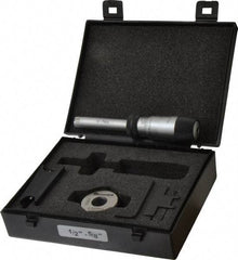 Starrett - 1/2" to 5/8", 2-7/16" Gage Depth, Mechanical Inside Hole Micrometer - 0.0003" Graduation, 0.00015" Accuracy, Ratchet Stop Thimble - Industrial Tool & Supply