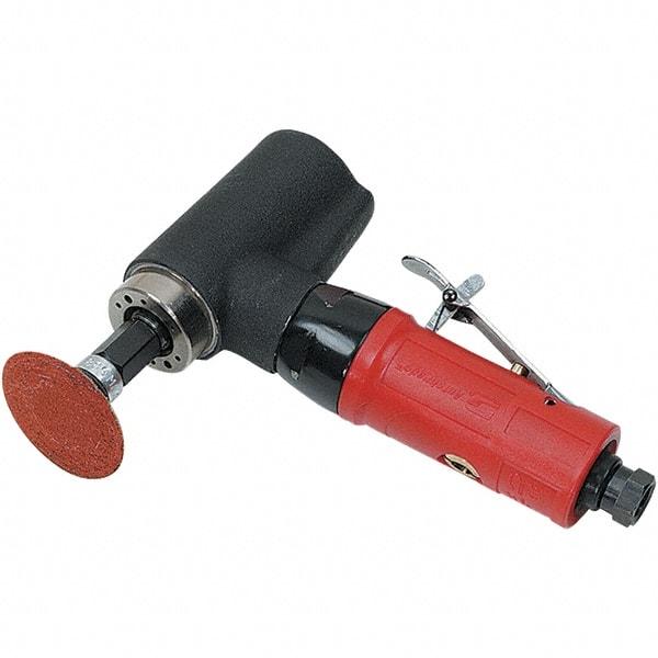 Autobrade Red - 2" Max Disc, 20,000 RPM, Pneumatic Handheld Disc Sander - 22 CFM, 1/4 NPT Inlet, 0.5 hp, 90 psi - Industrial Tool & Supply