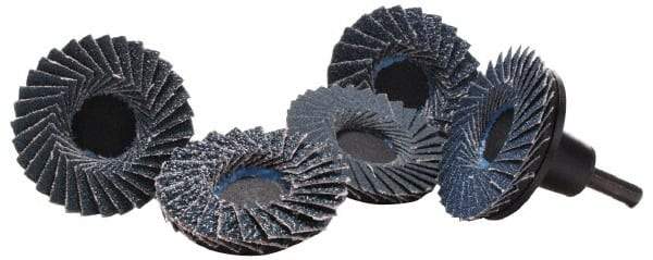 Merit Abrasives - 3" Diam Quick-Change Type S Disc Backing Pad - 1/4" Shank Diam, 30,000 RPM, Power-Lock Type 3 Compatible - Industrial Tool & Supply