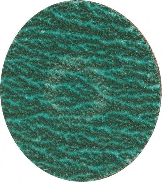 Merit Abrasives - 2" Disc Diam, 120 Grit, Zirconia Alumina Quick Change Disc - Type S Attaching System, Coated, Blue, Fine Grade, 30,000 RPM - Industrial Tool & Supply