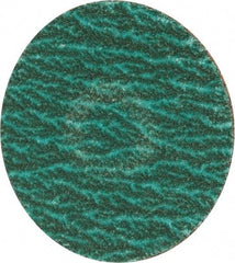 Merit Abrasives - 2" Disc Diam, 120 Grit, Zirconia Alumina Quick Change Disc - Type S Attaching System, Coated, Blue, Fine Grade, 30,000 RPM - Industrial Tool & Supply