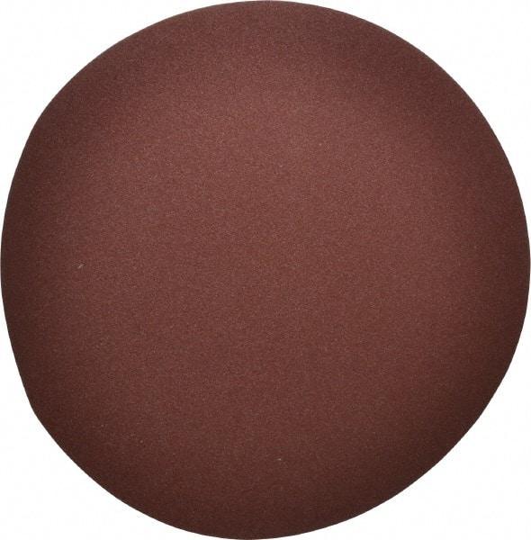 Merit Abrasives - 14" Diam, 60 Grit Aluminum Oxide Adhesive PSA Disc - Coarse Grade, Black, Cloth Backing, Flexible, Use with Stationary Disc Sanders - Industrial Tool & Supply