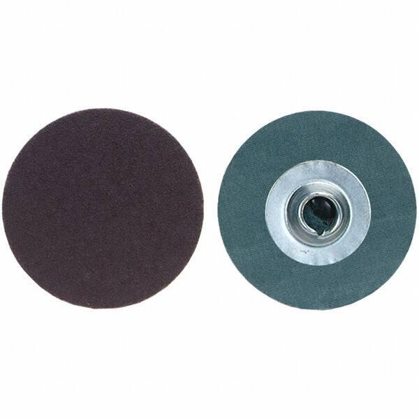 Merit Abrasives - 2" Disc Diam, 120 Grit, Aluminum Oxide Quick Change Disc - Type S Attaching System, Coated, Fine Grade, 30,000 RPM, R228 Series - Industrial Tool & Supply