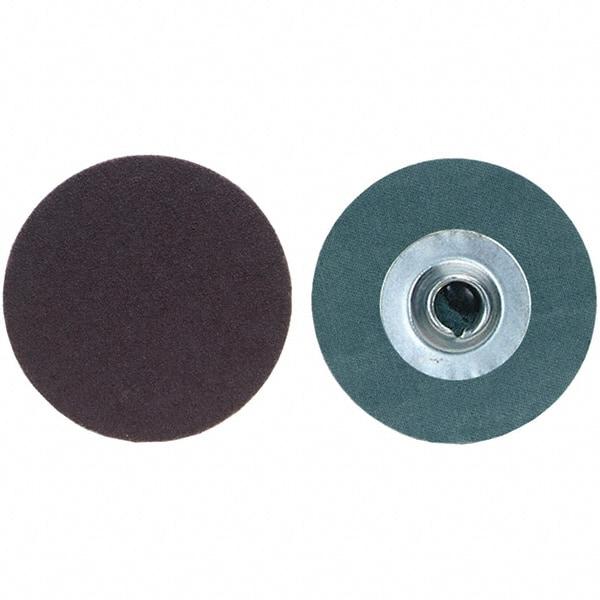 Merit Abrasives - 2" Disc Diam, 100 Grit, Aluminum Oxide Quick Change Disc - Type S Attaching System, Coated, Fine Grade, 30,000 RPM, R228 Series - Industrial Tool & Supply